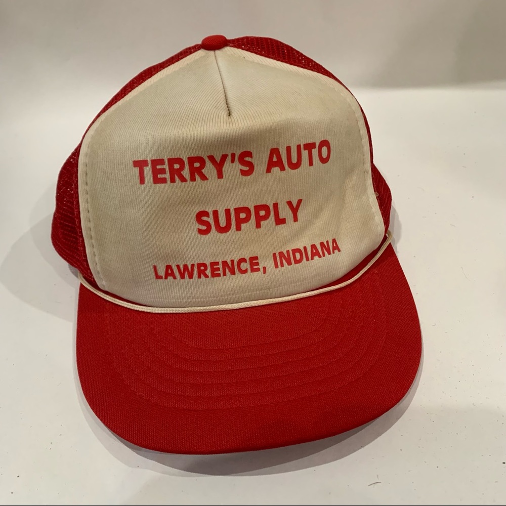 Vintage Advertising trucker baseball cap hat Terrys‎ Auto supply